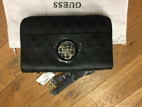 Sedocerna kabelka, Guess crossbody, dvojite raminko