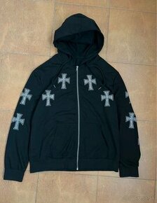 Y2K Hearts Cross Hoodie Zip Up Bluza Avantgarde Japanese