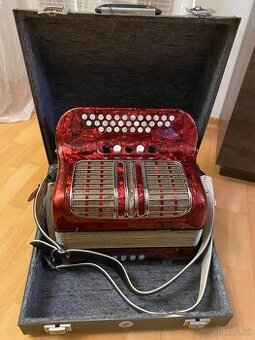 Heligonka Hohner Club lllM Deluxe 3hlas CF + remene+kufor