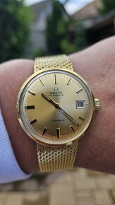 Zlaté pánske hodinky Omega automatic Genéve