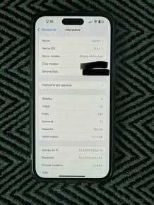 Predám iPhone 14 Pro Max 128GB DeepPurple