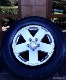 alu R18 5x127 orig. Jeep, + senzory + pneu 255/70