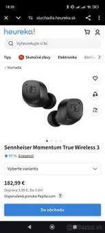 Nové sluchátka Sennheiser Momentum True Wireless 3