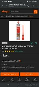 Chemicka kotva Wurth Wit-VM 250