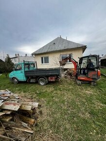 Zemné a výkopové práce, Minibager, nákladná doprava bager