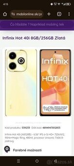 Vimenim mobyl infinix hot 40i