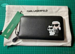 Kožená peňaženka Karl Lagerfeld; ZNÍŽENÁ CENA