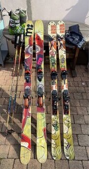 Skialp set K2, Freeride lyze Armada ARV, lyziarky, palice