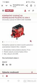 Predam vysávač hilti