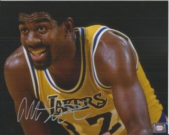 Earvin "Magic" Johnson - foto s podpisem + COA