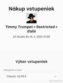 Timmy Trumpet + Restricted + ďalší (15.6.2024)