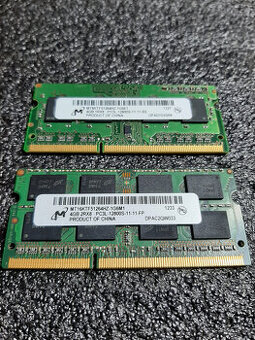 Pamäť RAM do notebooku,2x4GB Sodimm