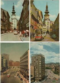Staré farebné pohľadnice Bratislava