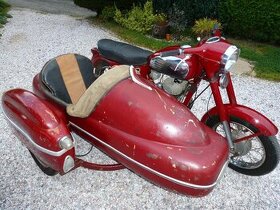 Jawa 350 se Sidecar Velorex 560 s Tp