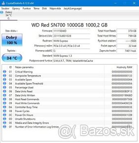 WD RED SN700 1TB použitý