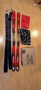 Skialp set:Atomic 157cm, pasy, Lyziarky Fisher Traverse 255