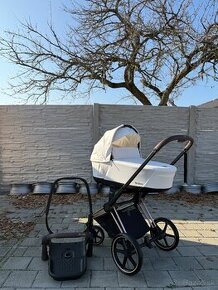 Silver brown & onyx cybex priam 2022