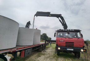 tatra 6x6 , sklápač  s hydraulickou rukou  HIAB 215-4