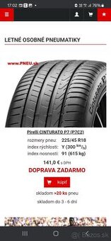 Pirelli 225 45 18 91Y