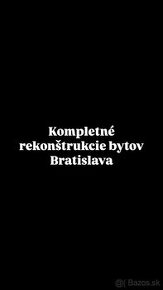 Kompletné rekonštrukcie bytov