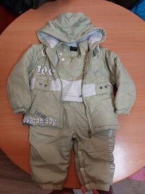 Detská zimná súprava bunda a oteplovaky veĺ. 100 - 1