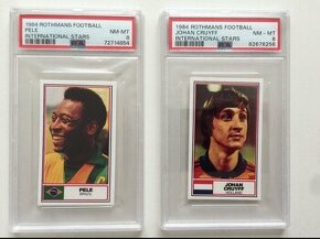 Karty Pele a Cruyff Rothmans Football1984, PSA 8