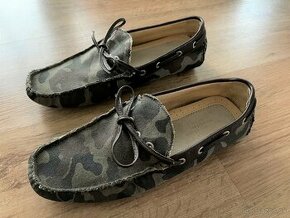 Kožené topánky Bloomingdale´s Men Camo Tie Loafers v. 9,5