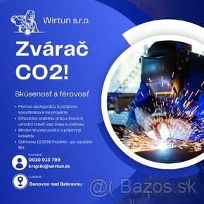 Hľadáme skúsených zváračov CO2