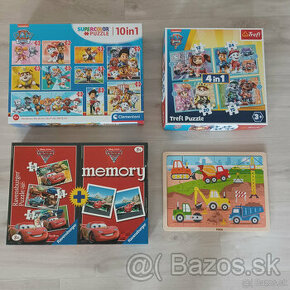 Puzzle paw patrol, cars (Viga, Trefl,Ravensburger)