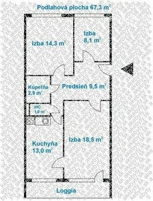 Pekný slnečný 3-izb. byt Kuzmányho