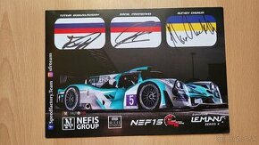 European Le Mans series 3 originální autogramy