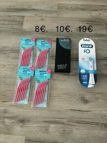 Medzi zubné kefky, Hello Coco gél, Oral B iO nadstavce