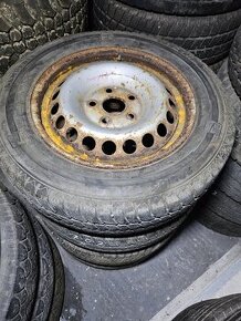 Plechové disky 5x120 + zimné pneu 205/65r16c