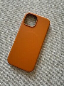 iPhone 15 leather case, hnedy