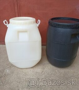 Plastové SUDY 50-55 litrové - už aj BIELE - 1