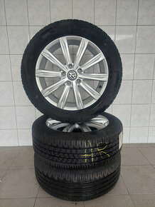 Originál hlinikový disk VW s pneu 215/55 R17 94V - 1