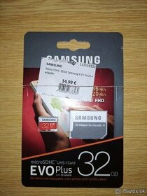 SDHC 32 GB KARTA EVO PLUS SAMSUNG+ ADAPTÉR