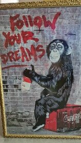 Obraz FOLLOW YOUR DREAMS by Mr. Brainwash