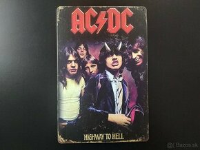 Plechová retro tabuľa AC/DC