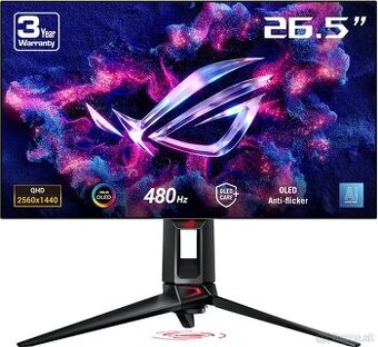 Predám 26,5" ASUS ROG Swift OLED PG27AQDP – 480Hz QD-OLED M