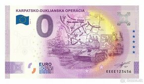 0 euro suvenirova bankovka Karpatsko-duklianska operacia