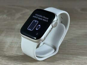 NOVÉ Apple Watch SE 40 mm GPS Silver Aluminium + ZÁRUKA - 1