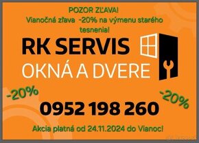 Servis okien/výmena tesnenia