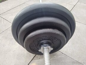 Činkový set z liatinových kotúčov 125 kg