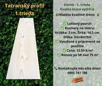 Tatranský profil- Kvalita, ktorá vydrží