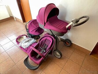 Kočík STOKKE XPLORY V4 PURPLE 3-KOMBINÁCIA