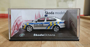 Abrex 1:43 Škoda Octavia II Policie ČR stříbrná