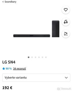 Predám Soundbar LG SN4