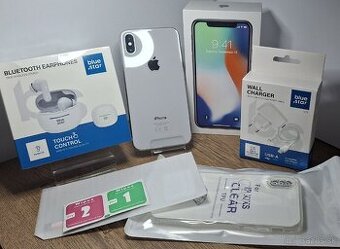 IPhone X 64GB Silver-Batéria 100 %-TOP AKCIA-ČÍTAJ POPIS