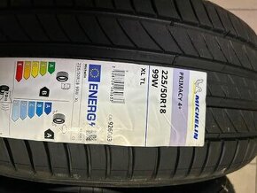 Nove Letne pneumatiky Michelin PRIMACY 4+ 225/50 R18 99W